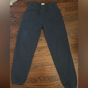 Navy blue TNA boyfriend sweatpants